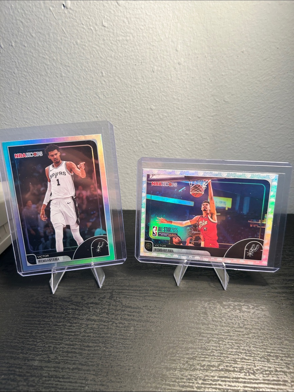 Victor Wembanyama Topps NBA Hoops San Antonio Spurs All Star 2025 holo set